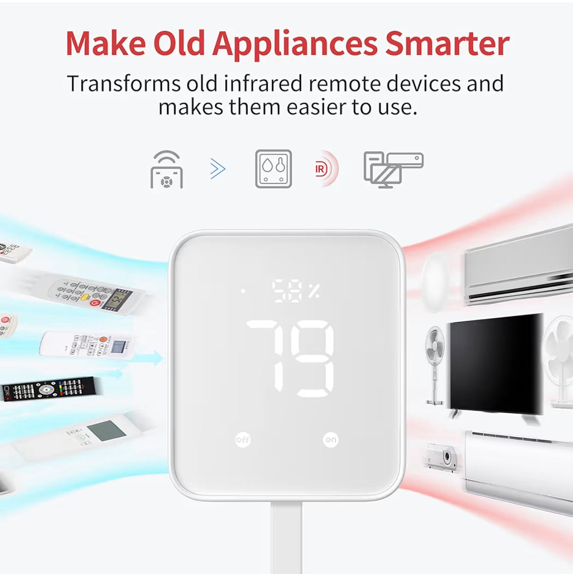 Smart Home Hub & Temperature Monitor (4-in-1)