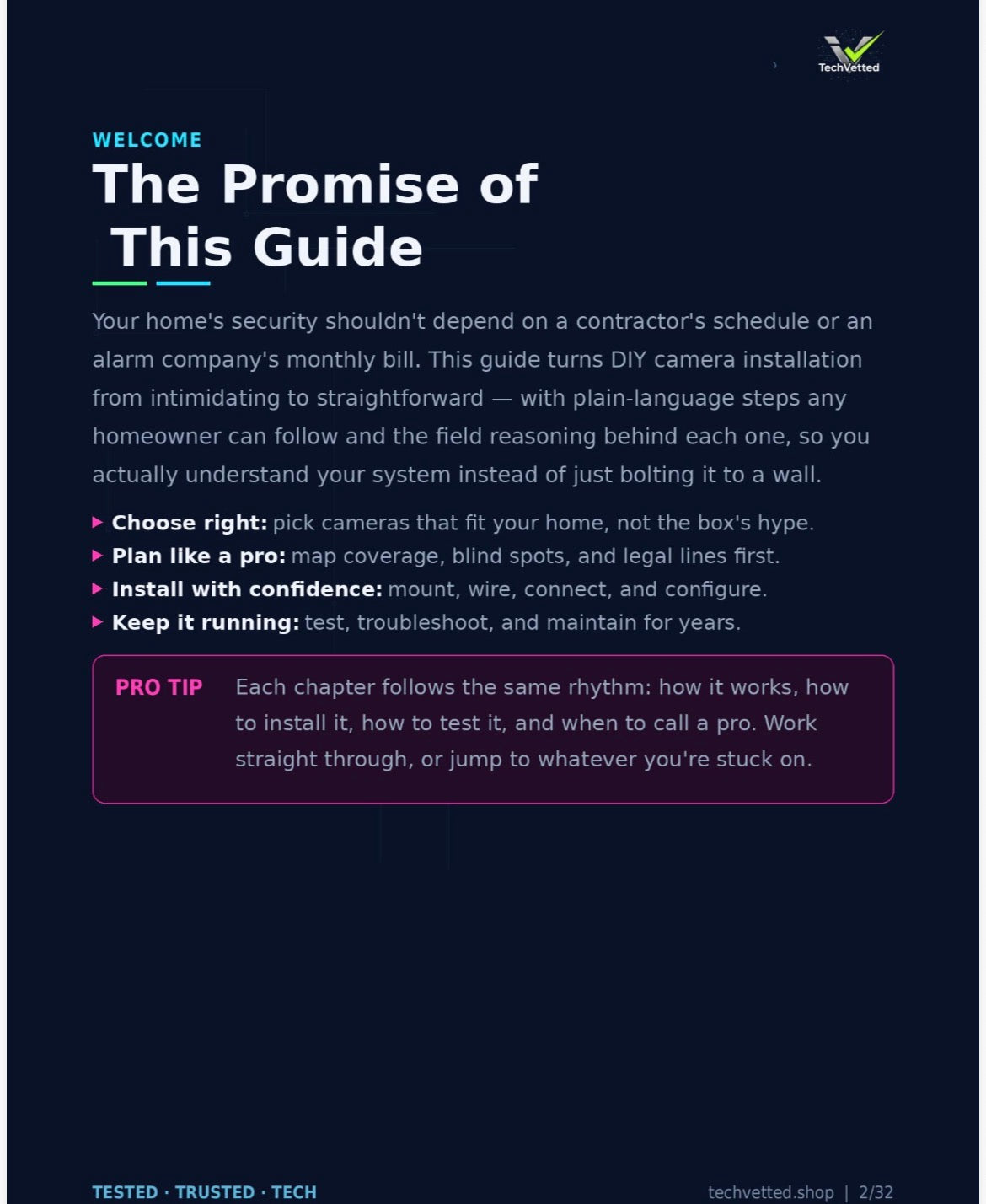 Guide promise page preview - DIY Security Camera Installation