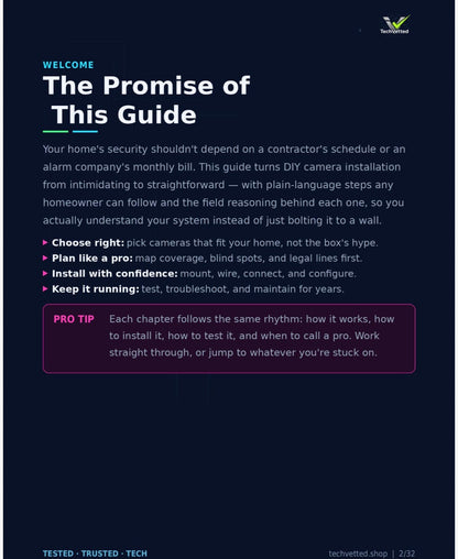 Guide promise page preview - DIY Security Camera Installation