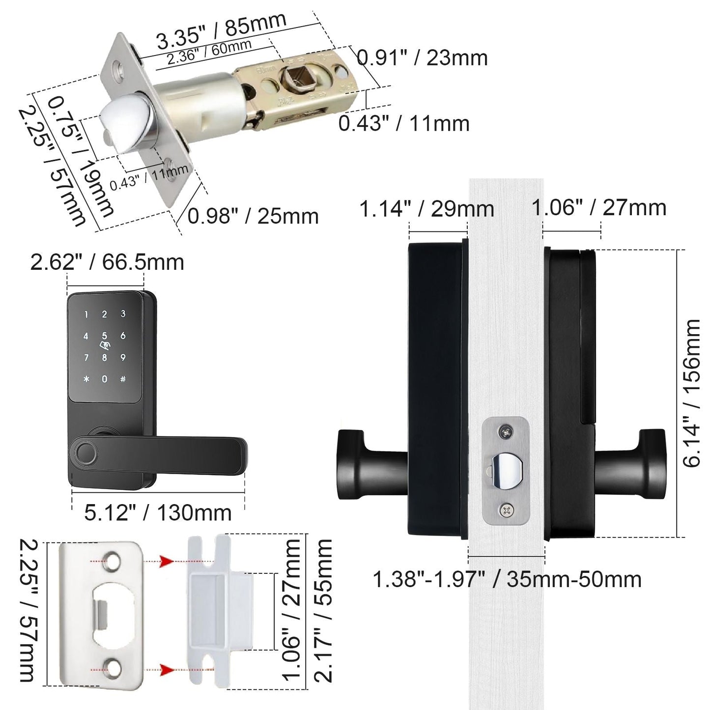 VEVOR 5-in-1 Smart Door Lock