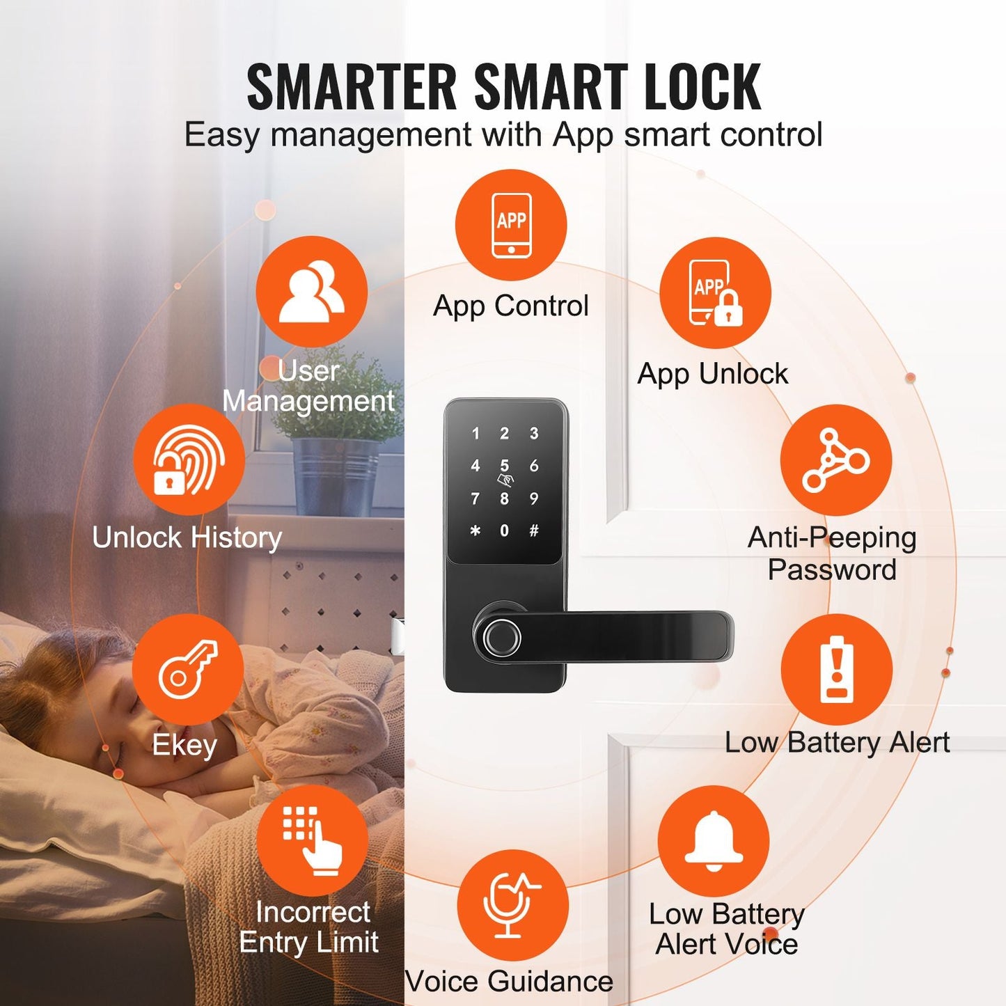 VEVOR 5-in-1 Smart Door Lock