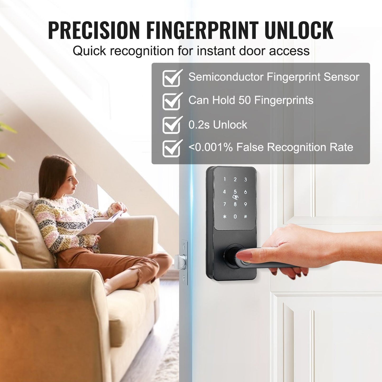 VEVOR 5-in-1 Smart Door Lock